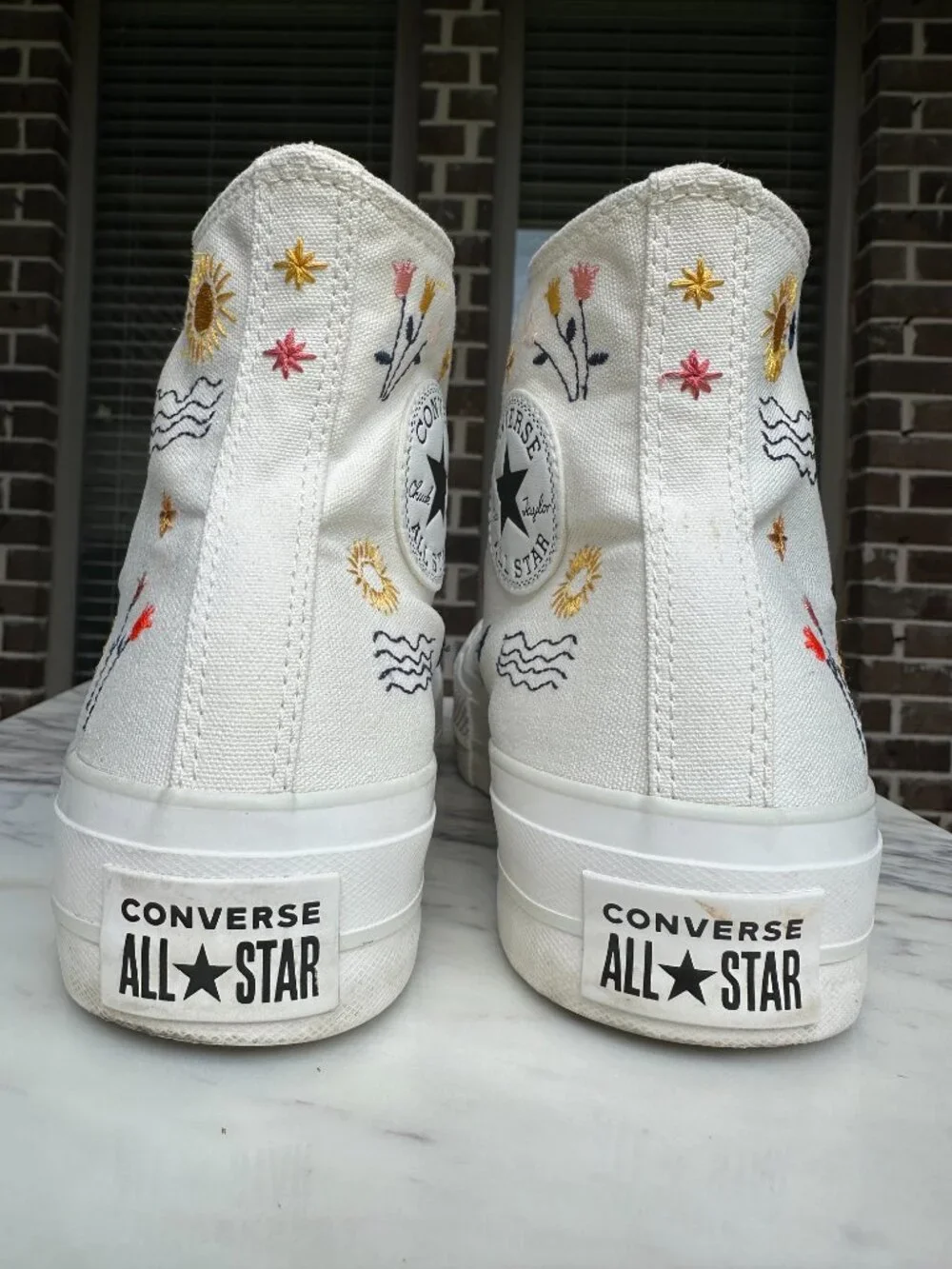 Converse Chuck Taylor All Star High Platform Sneaker It's Okay To Wander Sz 10